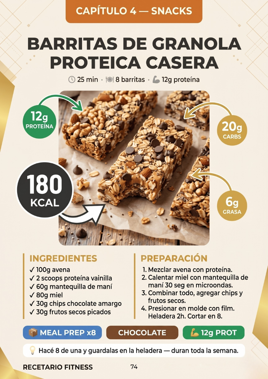 Barritas de Granola Proteica